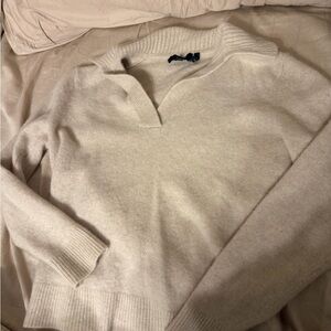 Theory Off-White Knit Pullover